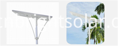 100W ไฟถนนพลังงานแสงอาทิตย์ทั้งหมดในหนึ่งดวง 100W All In One Solar Street Light